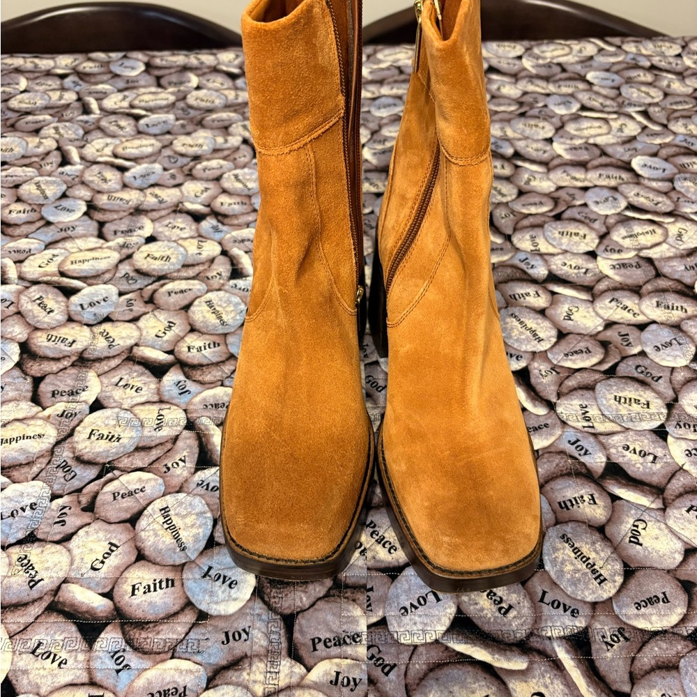 ASOS Design Women's Brown Suede Heeled Boots